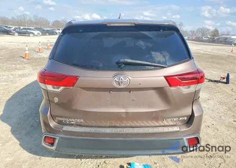 2017 Toyota Highlander Limited from USA, damaged, VIN 5TDDZRFH2HS434034